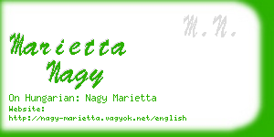 marietta nagy business card